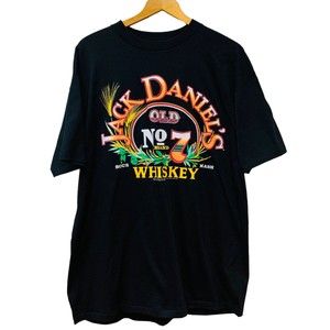 Vintage Jack Daniel's‎ No 7 Whiskey Graphic T Shirt Made in USA Single Stitch XL